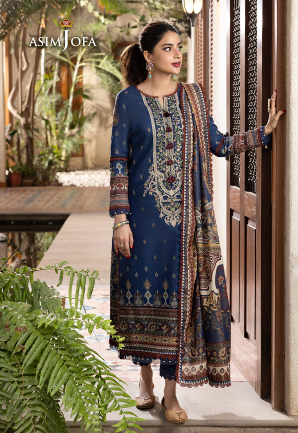 Asim Jofa Ajrwp-05 Printed Premium Winter Cotton Stitched