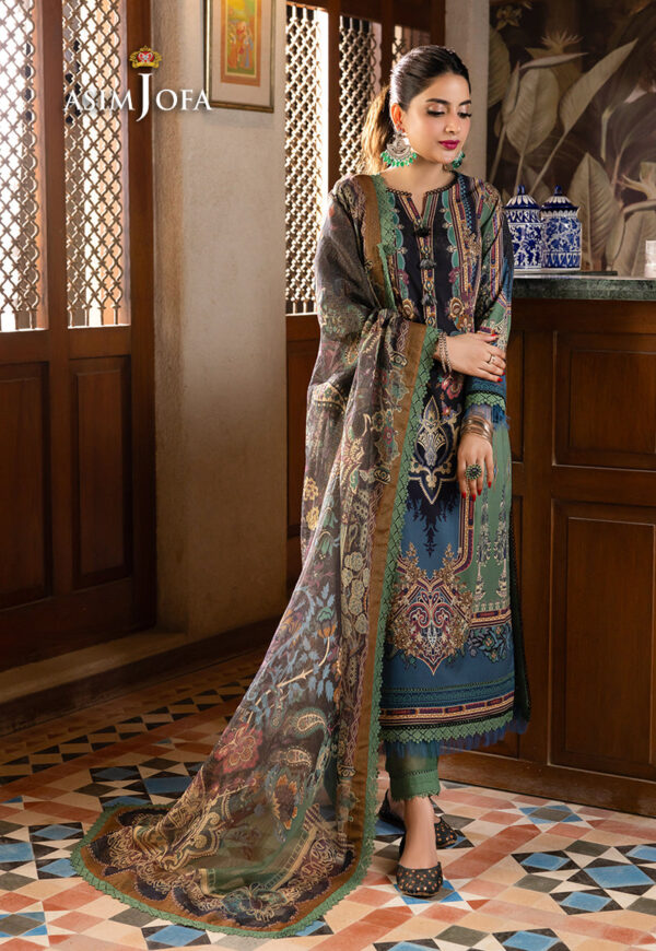Asim Jofa Ajrwp-24 Printed Premium Winter Cotton Stitched