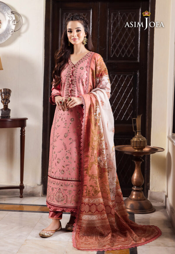 Asim Jofa Ajrwp-35 Embroidered Slub Stitched