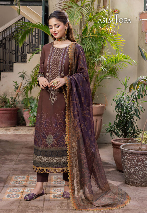 Asim Jofa Ajrw-21 Embroidered Premium Winter Cotton