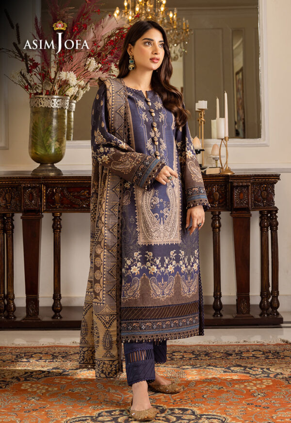 Asim Jofa Ajiwd-05 Printed Khaddar