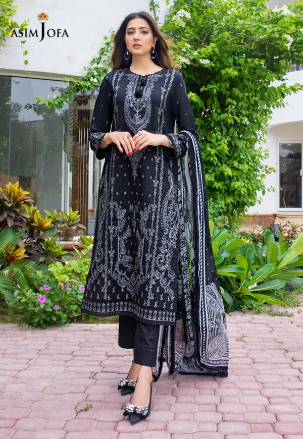 Asim Jofa Ajae-01 Embroidered Cambric
