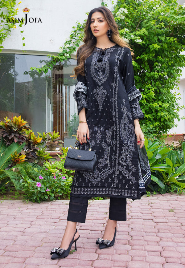 Asim Jofa Ajae-01 Embroidered Cambric
