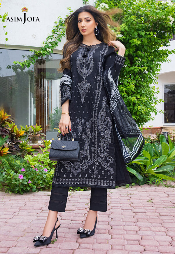 Asim Jofa Ajae-01 Embroidered Cambric