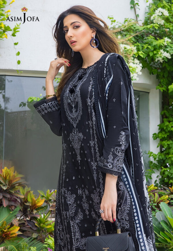 Asim Jofa Ajae-01 Embroidered Cambric