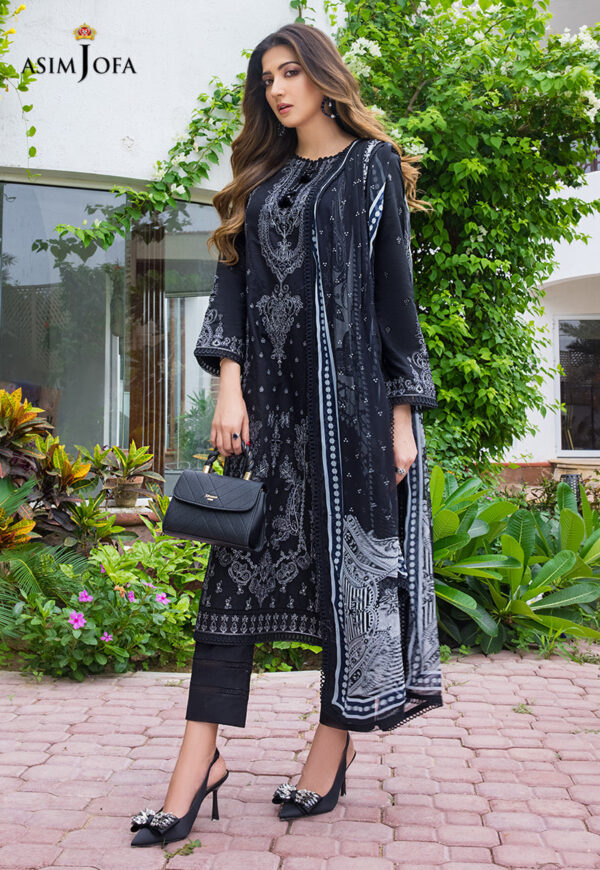 Asim Jofa Ajae-01 Embroidered Cambric