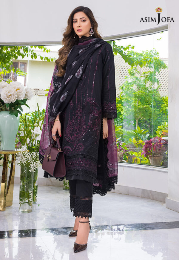 Asim Jofa Ajae-02 Embroidered