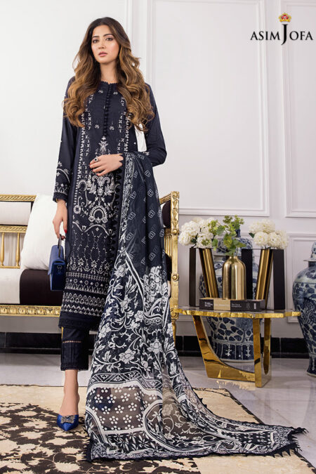 Asim Jofa Ajae-04 Embroidered Cambric 