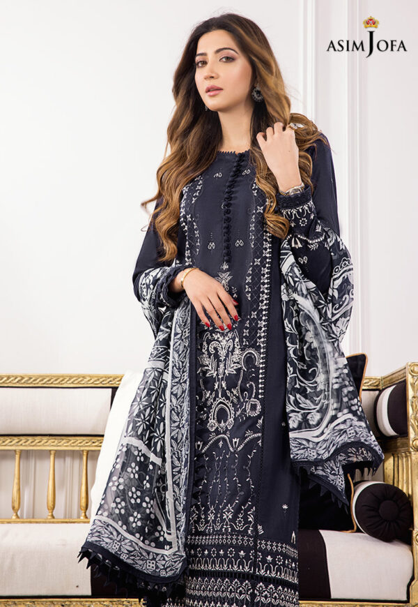 Asim Jofa Ajae-04 Embroidered Cambric