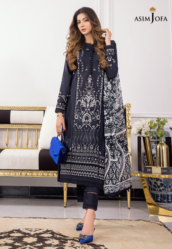 Asim Jofa Ajae-04 Embroidered Cambric