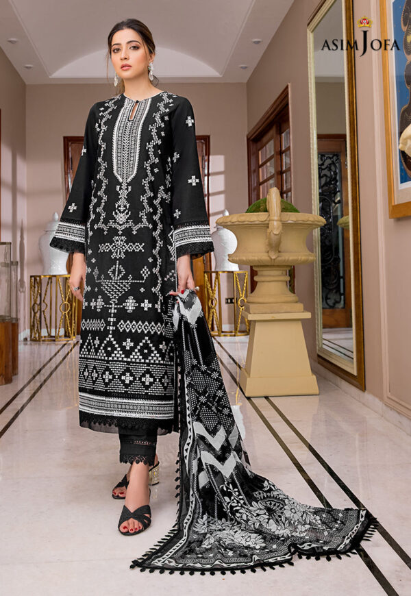 Asim Jofa Ajae-06 Embroidered Cambric