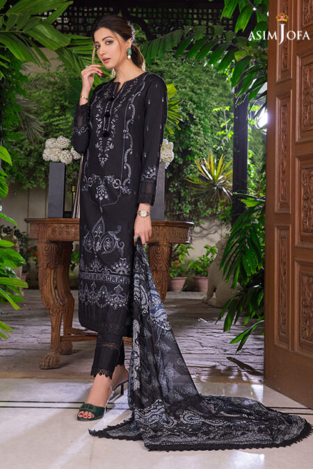 Asim Jofa Ajae-08 Embroidered