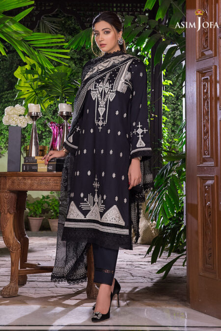 Asim Jofa Ajae-09 Embroidered