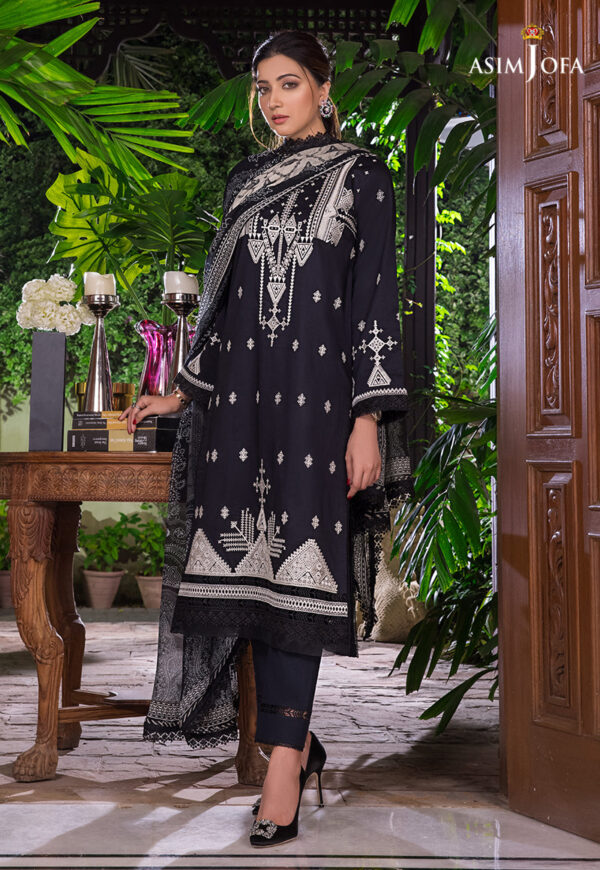 Asim Jofa Ajae-09 Embroidered