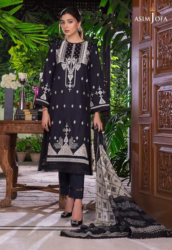 Asim Jofa Ajae-09 Embroidered