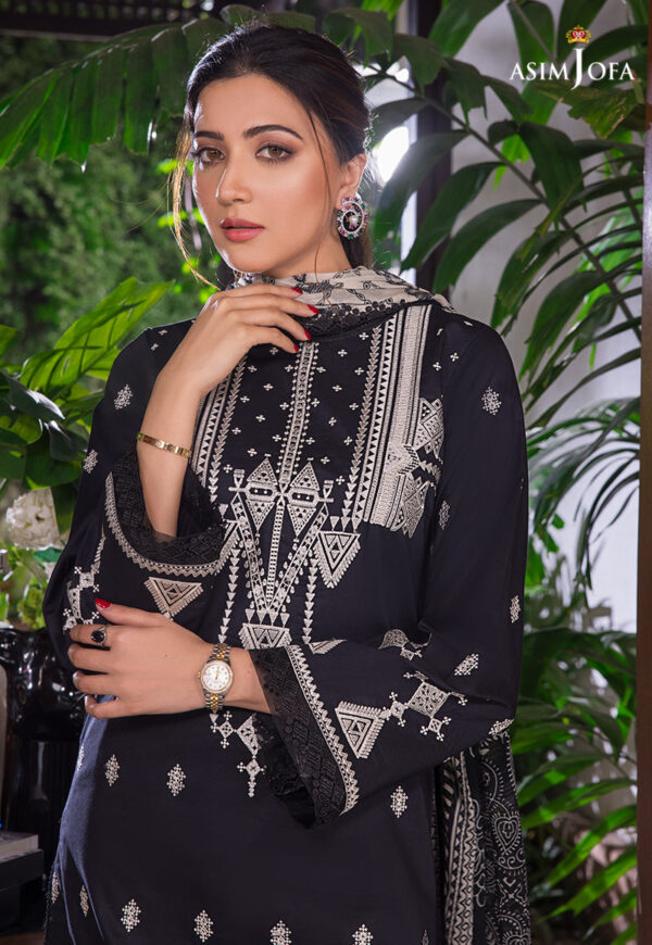 Asim Jofa Ajae-09 Embroidered