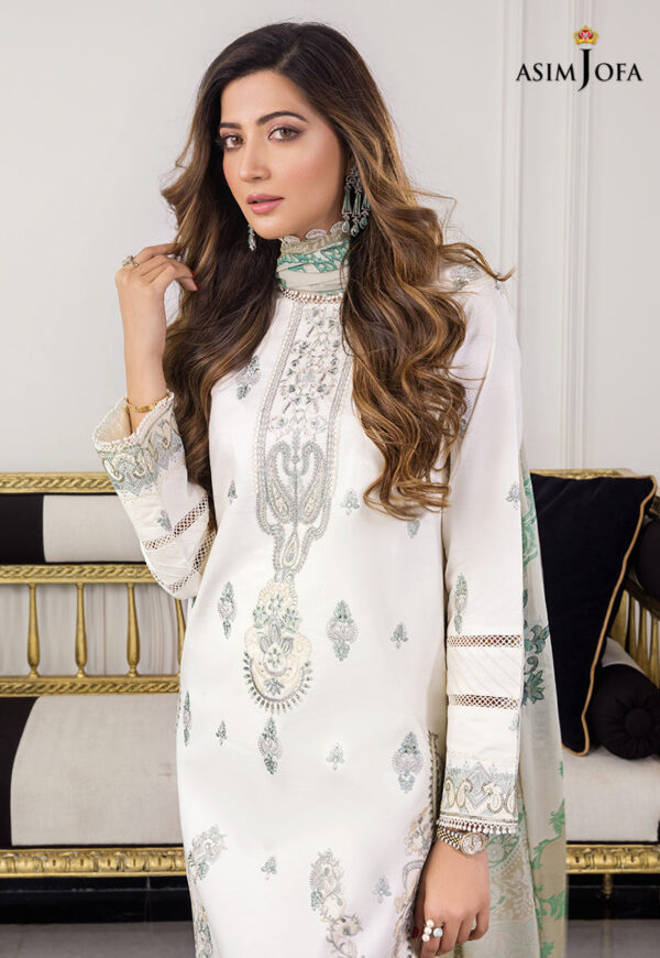 Asim Jofa Ajae-10 Embroidered Cambric