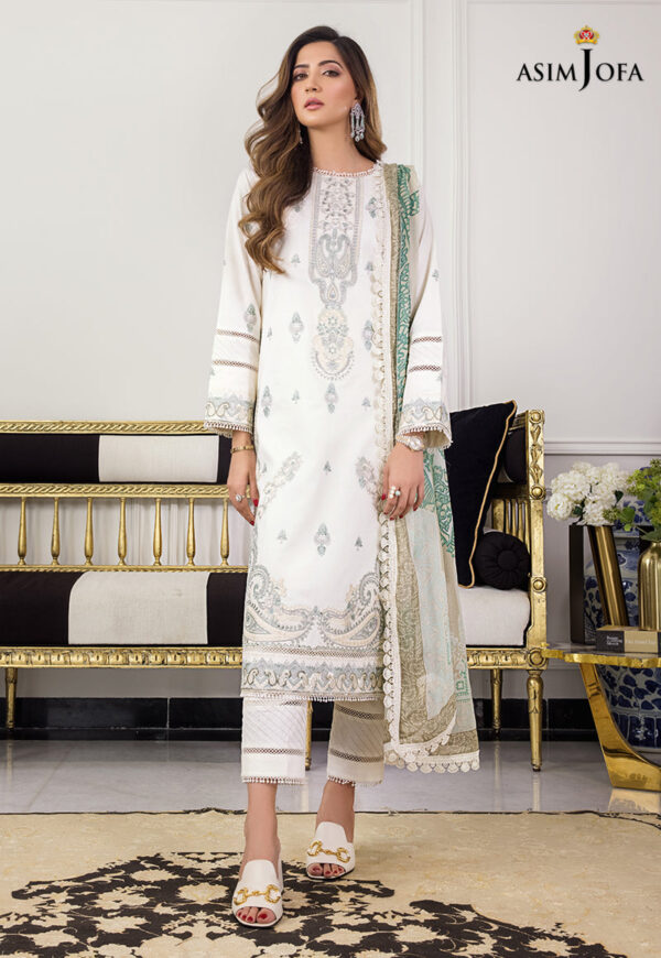 Asim Jofa Ajae-10 Embroidered Cambric