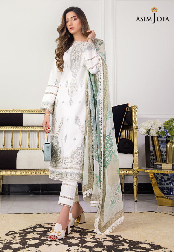 Asim Jofa Ajae-10 Embroidered Cambric