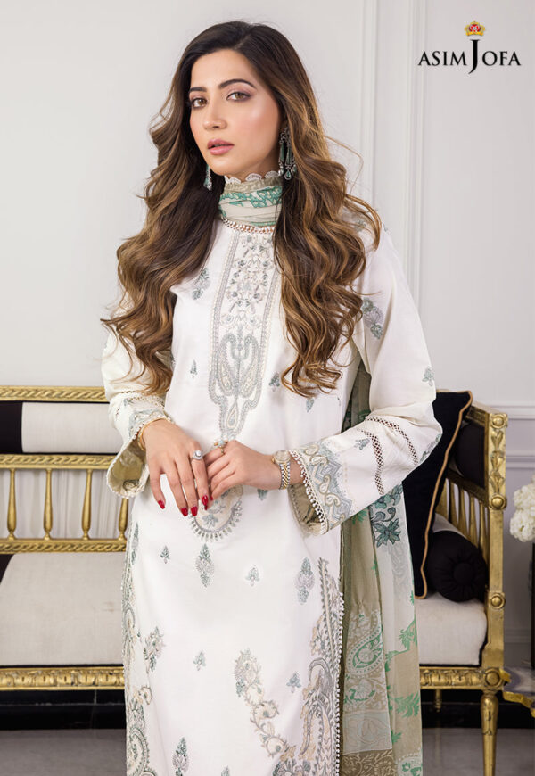 Asim Jofa Ajae-10 Embroidered Cambric