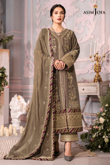 Asim Jofa Ajam-03 Embroidered
