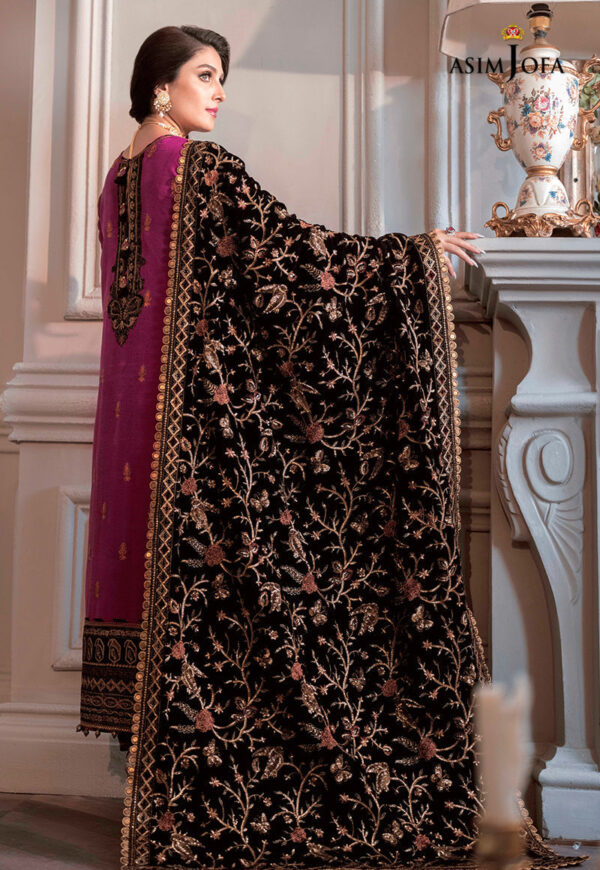 Asim Jofa Ajam-04 Embroidered Raw Silk