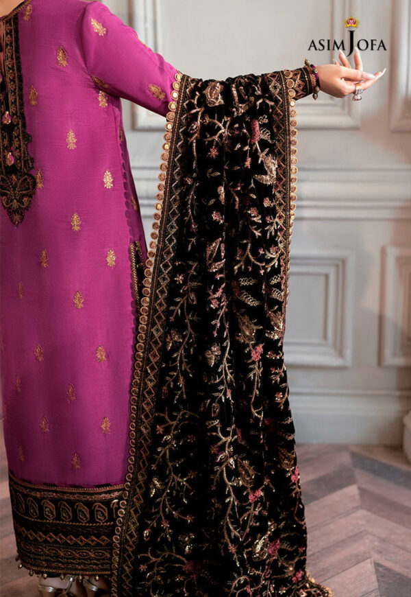 Asim Jofa Ajam-04 Embroidered Raw Silk