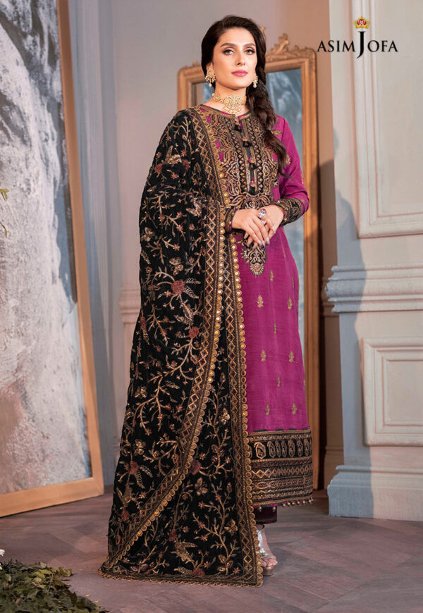 Asim Jofa Ajam-04 Embroidered Raw Silk