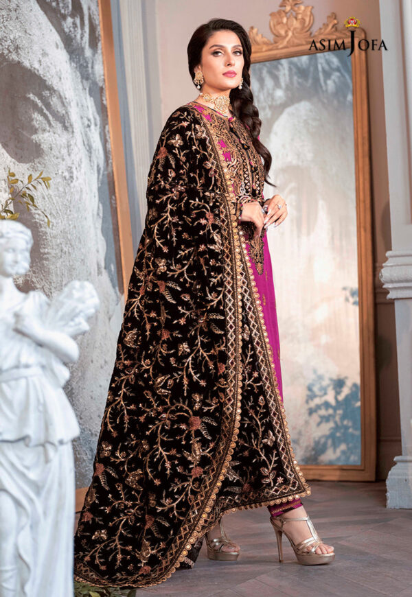 Asim Jofa Ajam-04 Embroidered Raw Silk