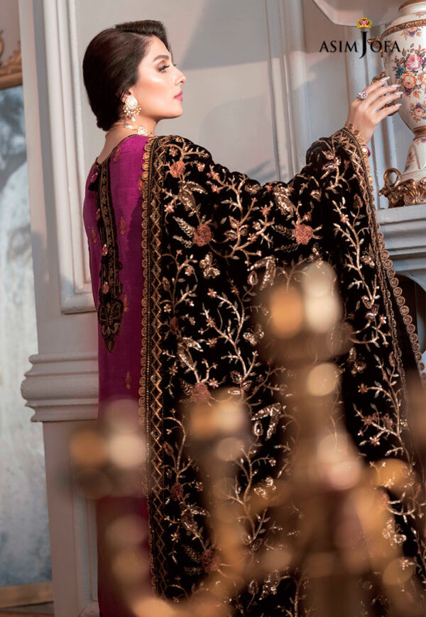 Asim Jofa Ajam-04 Embroidered Raw Silk