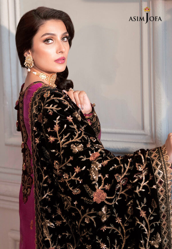 Asim Jofa Ajam-04 Embroidered Raw Silk