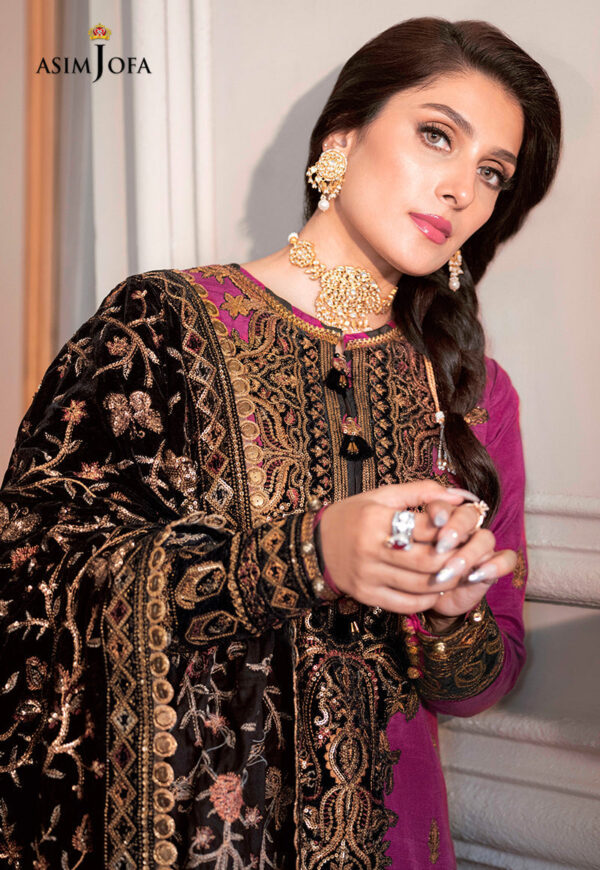 Asim Jofa Ajam-04 Embroidered Raw Silk