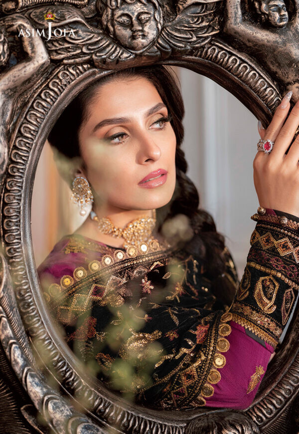 Asim Jofa Ajam-04 Embroidered Raw Silk