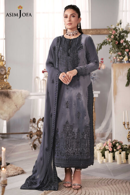 Asim Jofa Ajam-05 Embroidered Velvet 