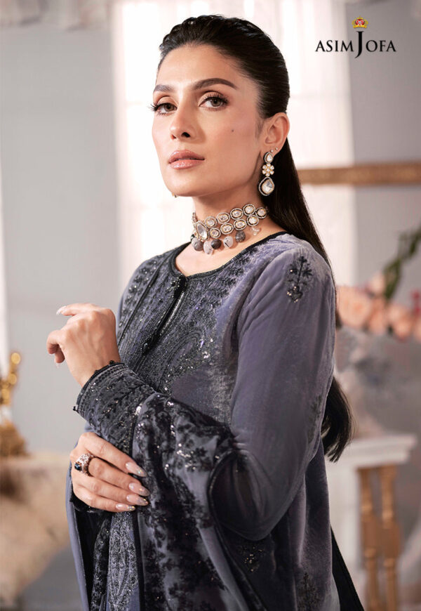 Asim Jofa Ajam-05 Embroidered Velvet