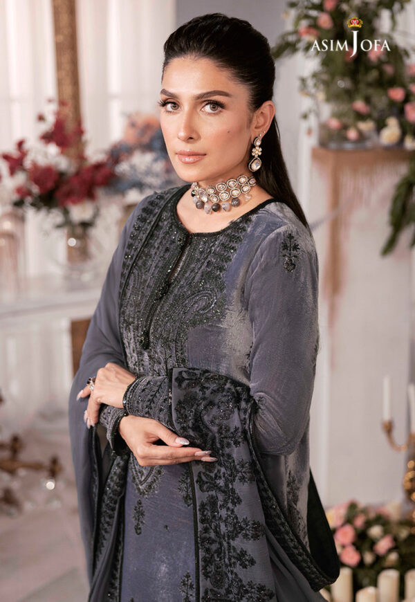 Asim Jofa Ajam-05 Embroidered Velvet