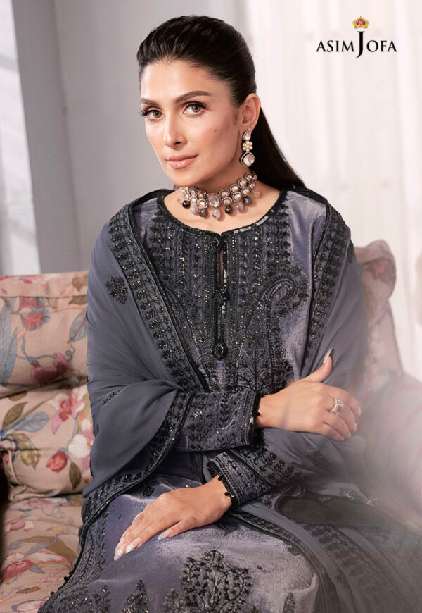 Asim Jofa Ajam-05 Embroidered Velvet