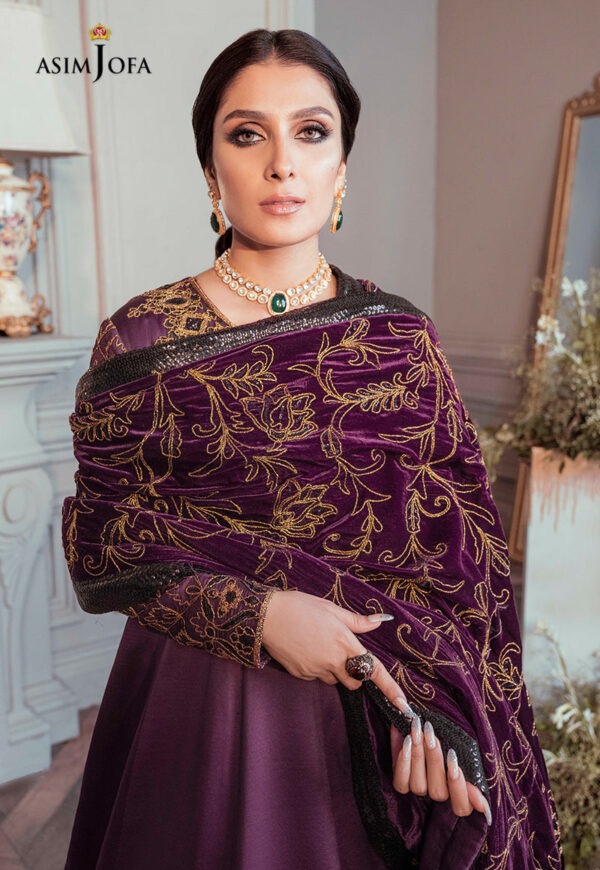 Asim Jofa Ajam-06 Embroidered Dull Silk