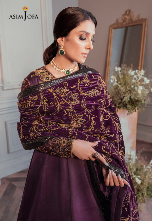 Asim Jofa Ajam-06 Embroidered Dull Silk