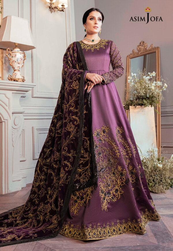 Asim Jofa Ajam-06 Embroidered Dull Silk