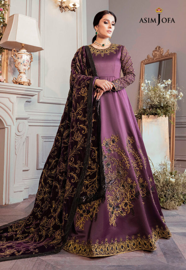 Asim Jofa Ajam-06 Embroidered Dull Silk