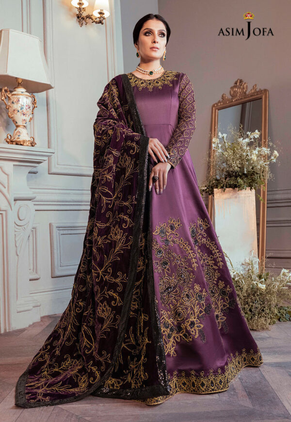 Asim Jofa Ajam-06 Embroidered Dull Silk