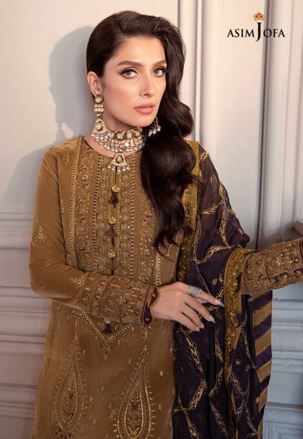 Asim Jofa Ajam-07 Embroidered Velvet