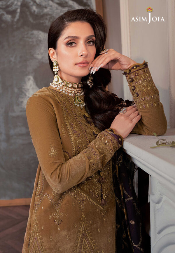 Asim Jofa Ajam-07 Embroidered Velvet