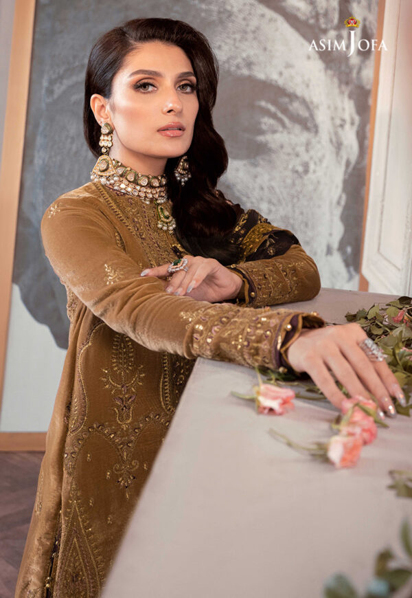 Asim Jofa Ajam-07 Embroidered Velvet