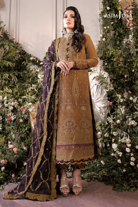 Asim Jofa Ajam-07 Embroidered Velvet 