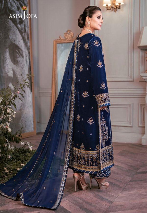 Asim Jofa Ajam-08 Embroidered Velvet