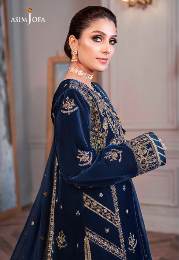 Asim Jofa Ajam-08 Embroidered Velvet