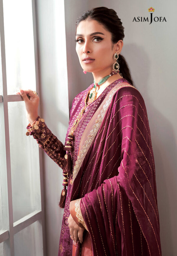 Asim Jofa Ajam-10 Embroidered Velvet