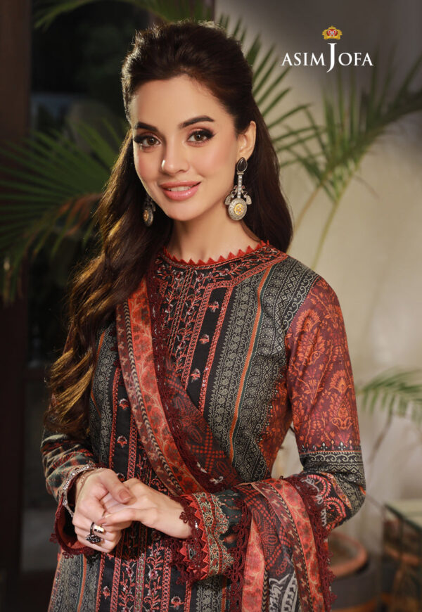 Asim Jofa Ajas-03 Embroidered Cambric 3-Pcs